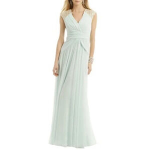 Badgley Mischka mint lace gown sz 0